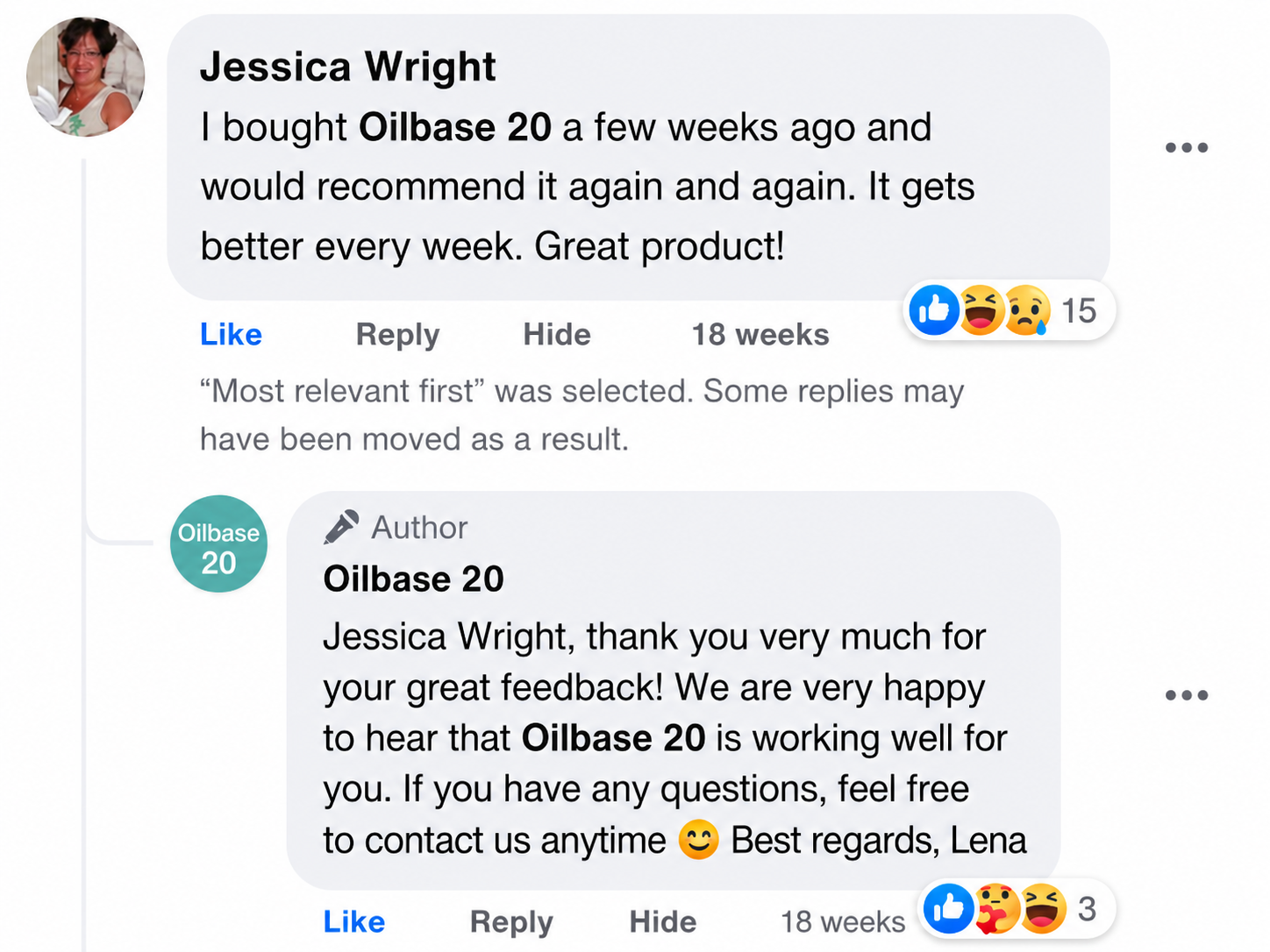 Jessica Wright review of Oilbase-20
