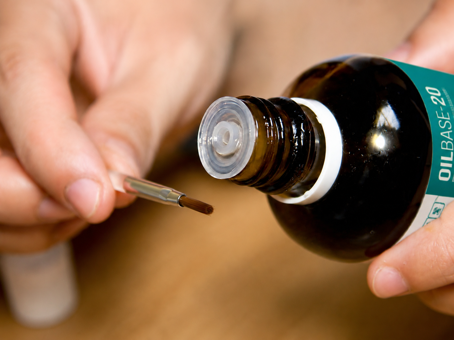 OilBase-20 bottle with brush applicator